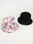 Outdoor Cotton Butterfly Print Bucket Hat