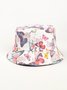 Outdoor Cotton Butterfly Print Bucket Hat