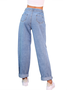 Cotton Plain Loose Denim&jeans