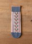 5 Pairs Of Vintage Palace Style Jacquard Knitted Socks