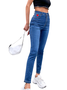 Casual Plain Denim Denim&jeans