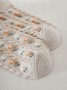 3 Pairs Set Vintage Embroidered Flower Socks