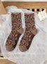 Literary Retro Style Floral Curled Loose Socks