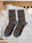 Literary Retro Style Floral Curled Loose Socks