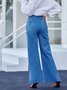 Solid Elegant Denim Denim&jeans