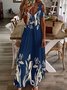 Regular Fit V Neck Maxi