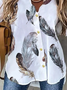 V Neck Loosen Blouses