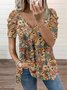 V Neck Casual T-shirt