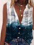 Landscape Print Casual Tank & Cami