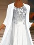 Casual Round Neck Maxi