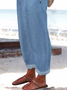 Solid Loosen Denim&jeans