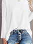 Plain Crew Neck Loose T-shirt