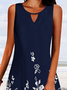 Floral V Neck Casual Loose Shorts