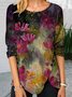 Loose Casual Floral T-Shirts