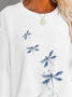Casual Jersey Loose Crew Neck T-shirt