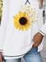 Loose Casual Sunflower T-shirt