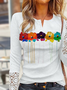 Casual Regular Fit V Neck Top