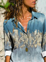 Casual Loose Shirt Collar Blouses