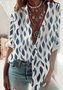 Women Polka Dots Casual Autumn Polyester Lightweight No Elasticity Daily Loose H-Line Blouse