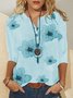 Casual V Neck Blouses