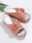 Summer Pu Leather Slippers