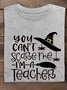 Witch Teacher witch Halloween  T-Shirt