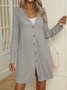 Loose Casual Plain Kimono