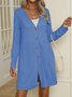 Loose Casual Plain Kimono