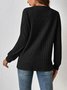 Loose Plain Casual Zipper Jacket