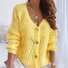 Plain Casual Wool/Knitting Others Cardigan