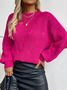 Casual Plain Sweater