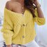 Plain Casual Wool/Knitting Others Cardigan