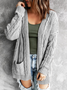 Casual Plain Cardigan