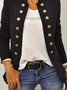 Plain Casual Regular Fit Jacket