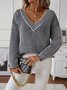 Casual Yarn/Wool Yarn Sweater