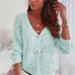 Plain Casual Wool/Knitting Others Cardigan