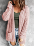 Casual Plain Cardigan