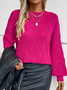 Casual Plain Sweater