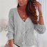 Plain Casual Wool/Knitting Others Cardigan