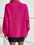 Casual Plain Sweater