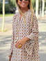 Casual Regular Fit Abstract Dress With No