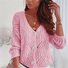 Plain Casual Wool/Knitting Others Cardigan