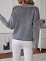 Casual Yarn/Wool Yarn Sweater