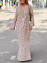 Casual Regular Fit Abstract Dress With No