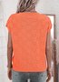 Casual Yarn/Wool Yarn Crew Neck Sweater