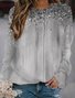 Abstract Casual Loose Sweatshirt