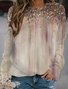 Abstract Casual Loose Sweatshirt
