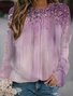 Abstract Casual Loose Sweatshirt