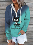 Casual Zipper Hoodie Sweatshirt