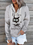 Casual Zipper Hoodie Sweatshirt